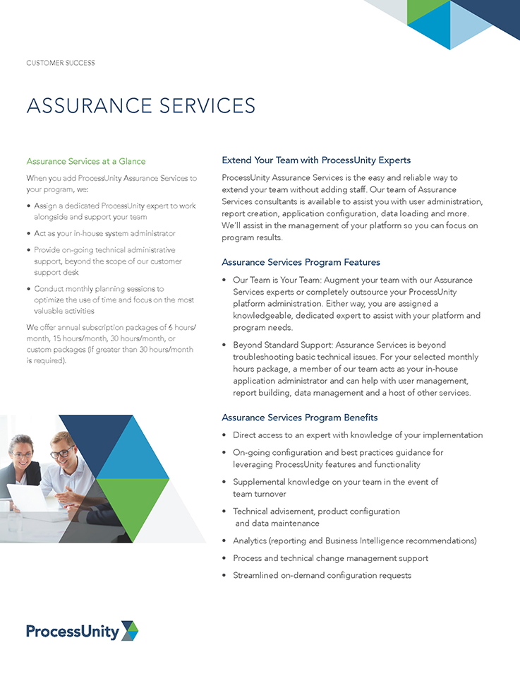 ProcessUnity Assurance Services