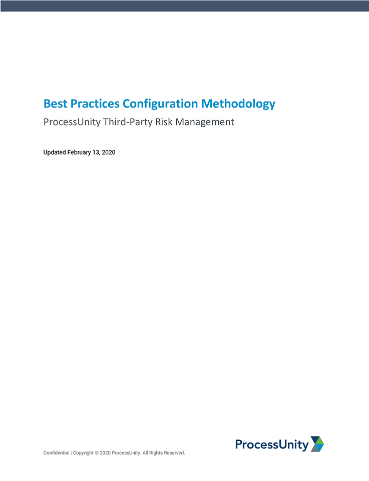 ProcessUnity Vendor Risk Management Best Practices Methodology