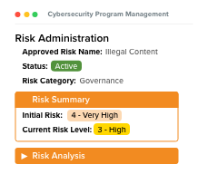 Cybersecurity Risk Administration