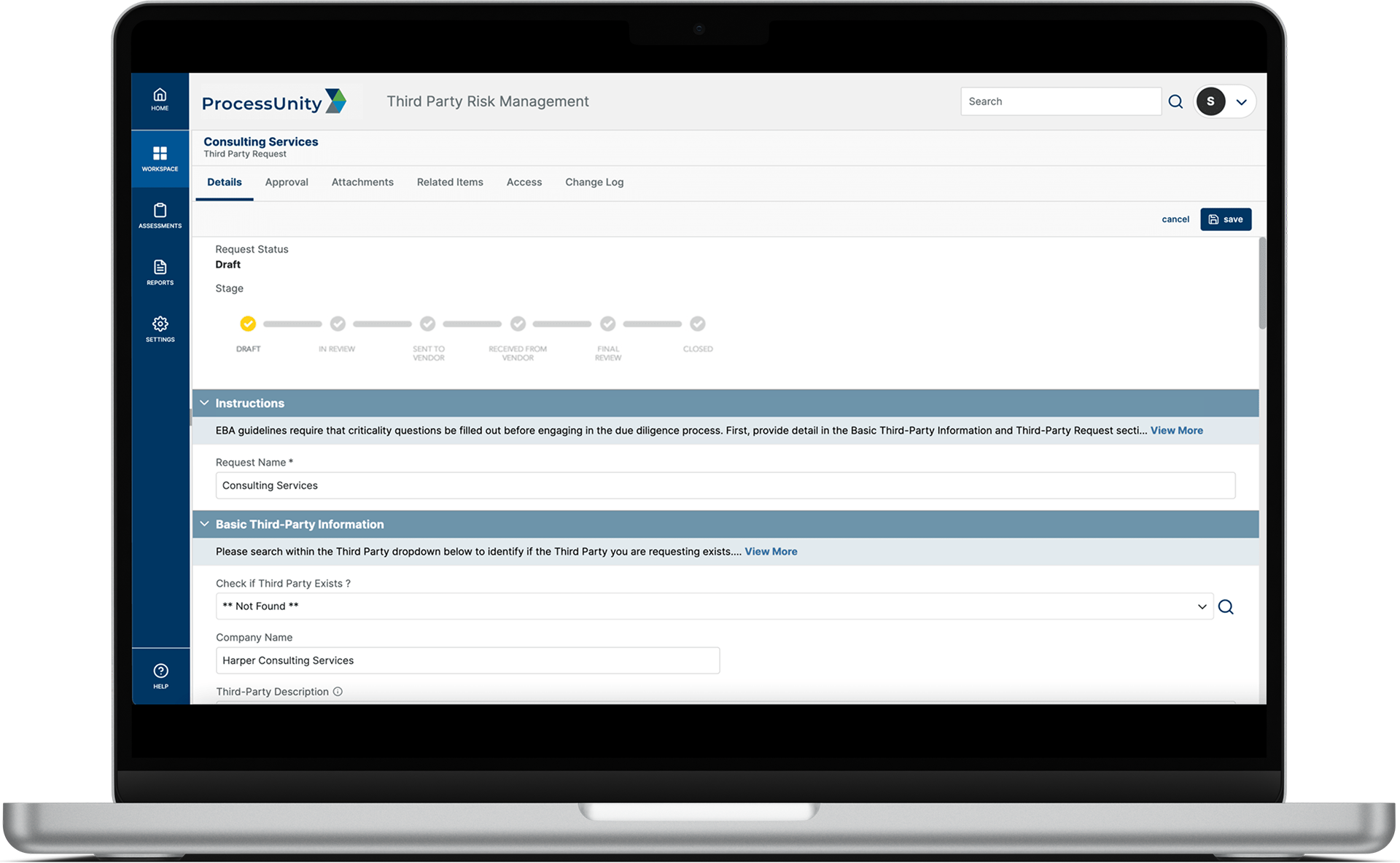 Vendor Sourcing for Third-Party Risk Management