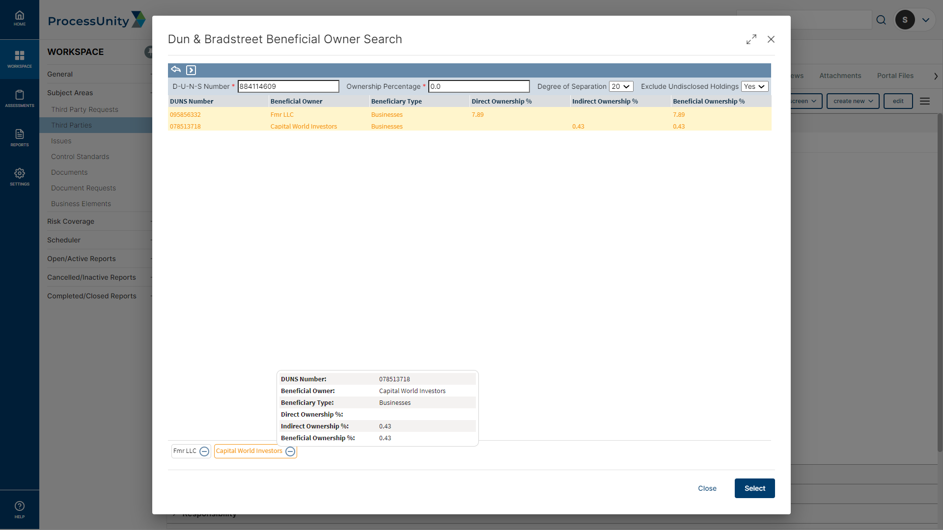 Vendor Identity Intelligence Ultimate Beneficial Owner Search